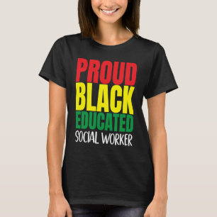 Black History Month Social Worker African Culture T-Shirt
