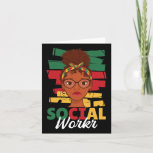 Black History Month Social Worker Social Work Mont Card