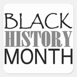 Black History Month Square Sticker