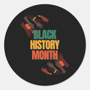 Black History Month Sticker11 Classic Round Sticker