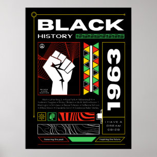 Black History Month Streetwear Brutalism Poster