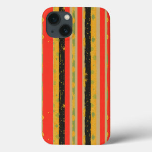 Black History Month Stripes Pattern iPhone 13 Case