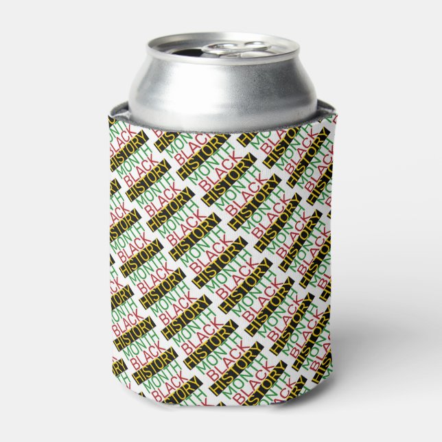 BLACK HISTORY MONTH Stylish BHM Can Cooler (Can Front)