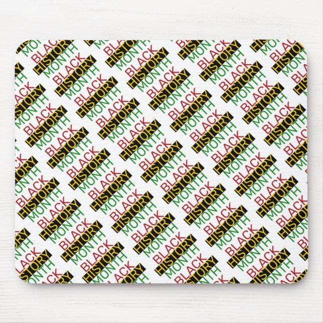 BLACK HISTORY MONTH Stylish BHM Mouse Pad (Front)