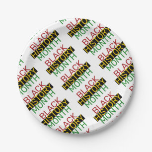 BLACK HISTORY MONTH Stylish BHM Paper Plate