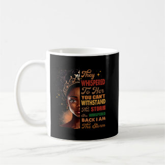 Black History Month tee African Woman Afro I Am Th Coffee Mug