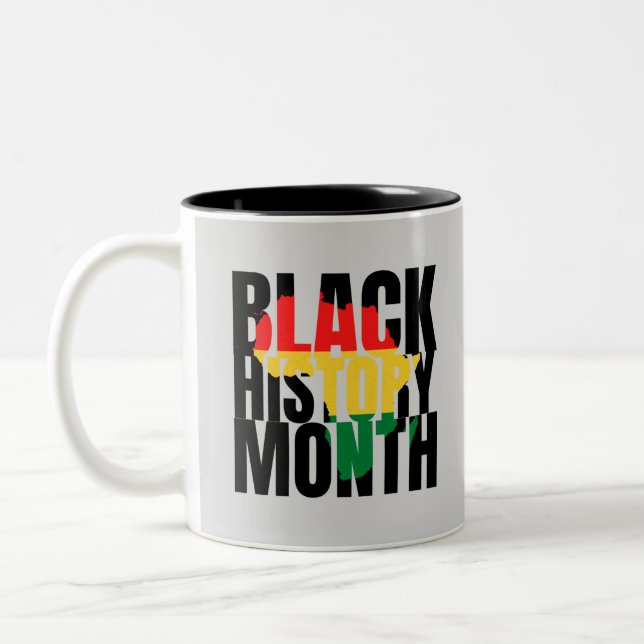 Black History Month Two-Tone Coffee Mug (Left)
