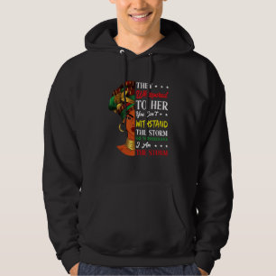 Black History Month Woman Girl Storm African Melan Hoodie