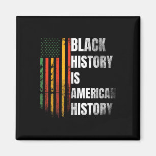 Black History Month Women African American Flag Bl Magnet