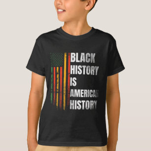 Black History Month Women African American Flag Bl T-Shirt
