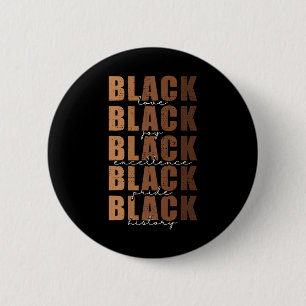 Black History Month Women Black Love Melanin Junet 2 Inch Round Button