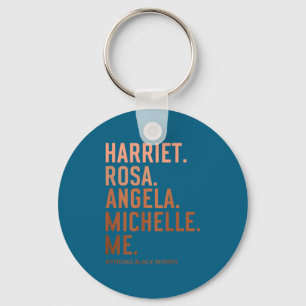 Black history month women leaders excellence rosa keychain