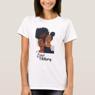 Black History Moth Melanin Queens T-Shirt