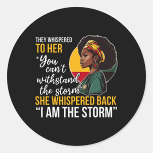 Black History Nursing Nurse Proud African American Classic Round Sticker