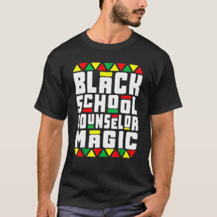 Black History Pajamas Afro Black School Counselor T-Shirt