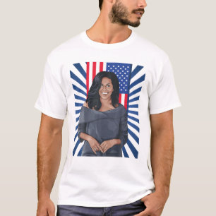 Black History Patriotic Michelle Obama Women Histo T-Shirt