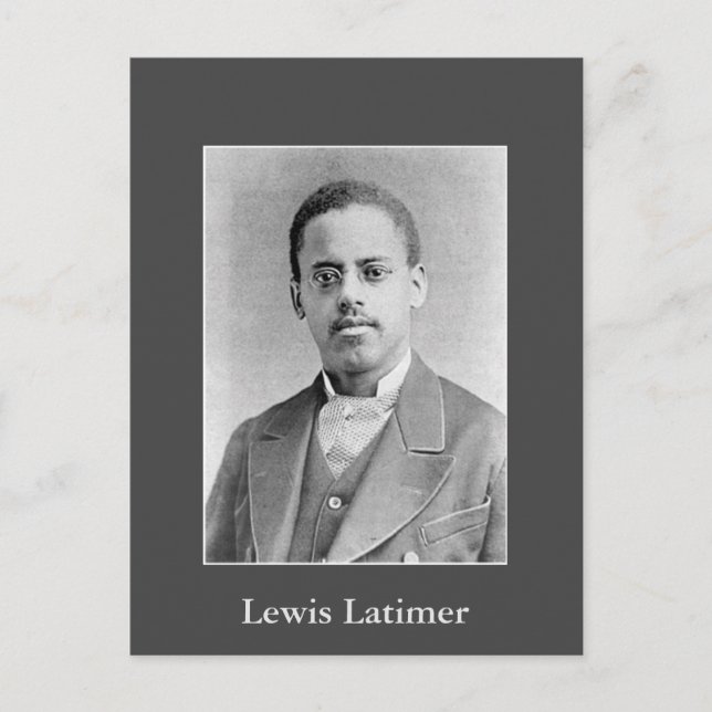 Black History Photograph of Inventor Lewis Latimer Postcard (Front)