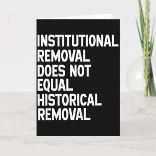 Black History Pride Social Justice Statement Tee Card