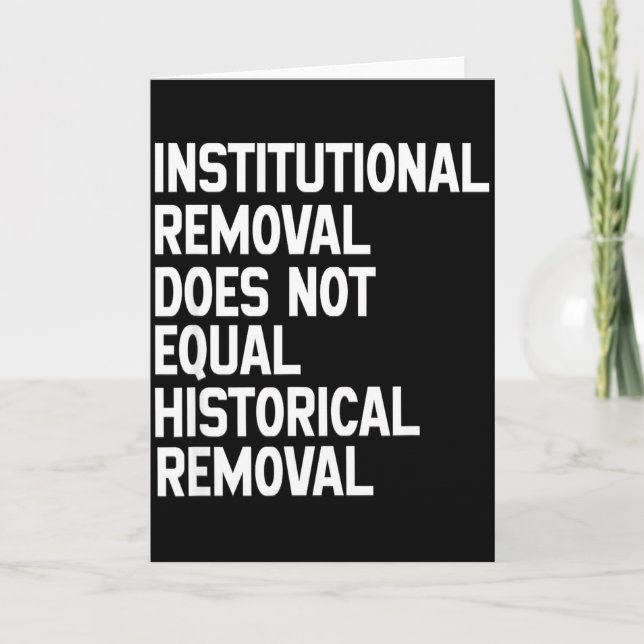 Black History Pride Social Justice Statement Tee  Card (Front)