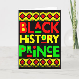 Black History Prince Melanin Boy Son Bruh Brown Sk Card