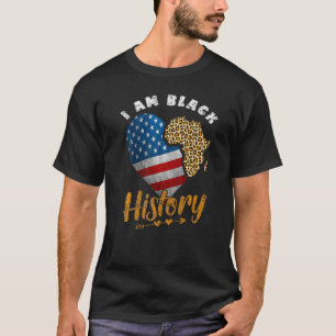 Black History Proud Black Sistas Queen Afro Africa T-Shirt