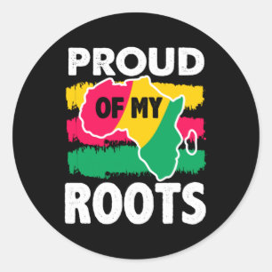 Black History Proud of My Roots Sticker
