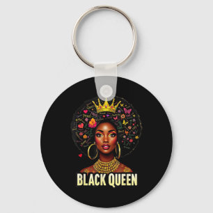 Black History Queen Black History Month African Wo Keychain
