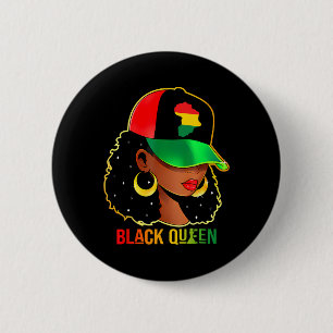 Black History Queen Black History Month Women Afri 2 Inch Round Button