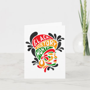 Black History Queen Melanin African American Histo Card