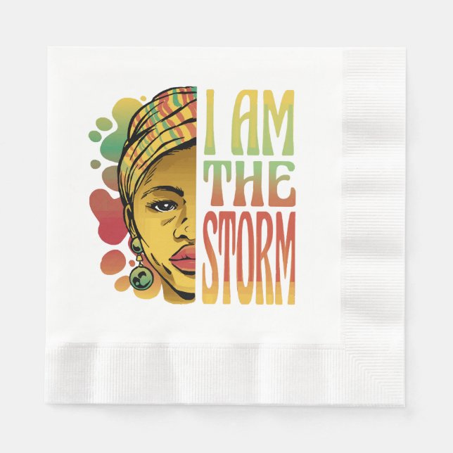 Black History Storm  Napkin (Front)