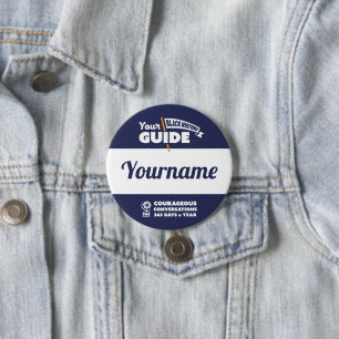 Black History Tour Guide Name Button