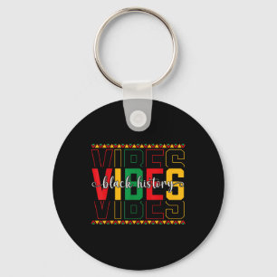 Black History Vibes African American Freedom Junet Keychain