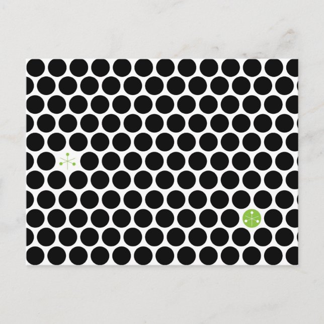 Black Hive Abstract Postcard (Front)