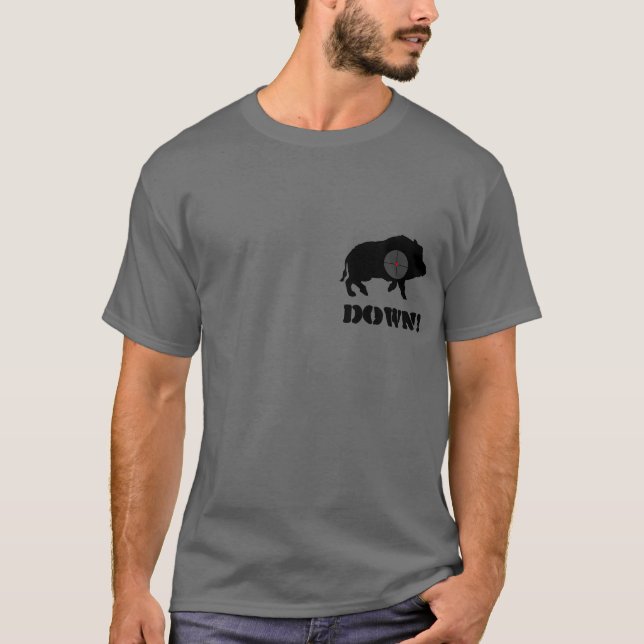 Black Hog Down! Shirt (Front)