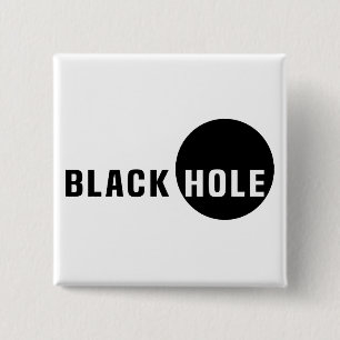 Black Hole 2 Inch Square Button