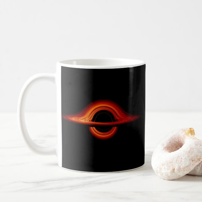 Black Hole Accretion Disc Coffee Mug (With Donut)