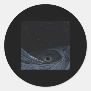 Black Hole Anime Style Sticker