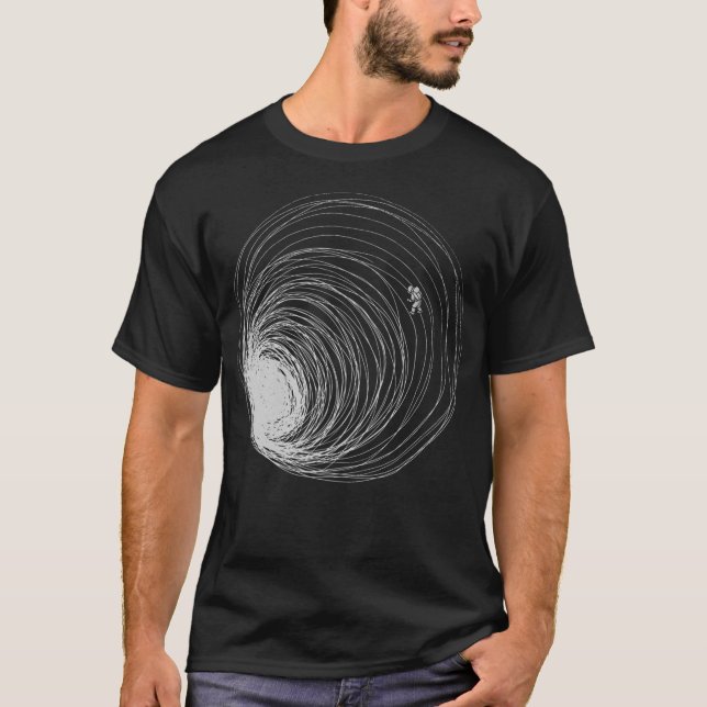 Black Hole Astronaut Lost In Space By Tobe Fonseca T-Shirt (Front)