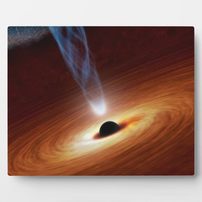 Black Hole Astronomy Space Art Plaque (Front)