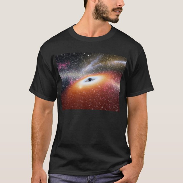 Black Hole at the Centre of a Galaxy T-Shirt (Front)