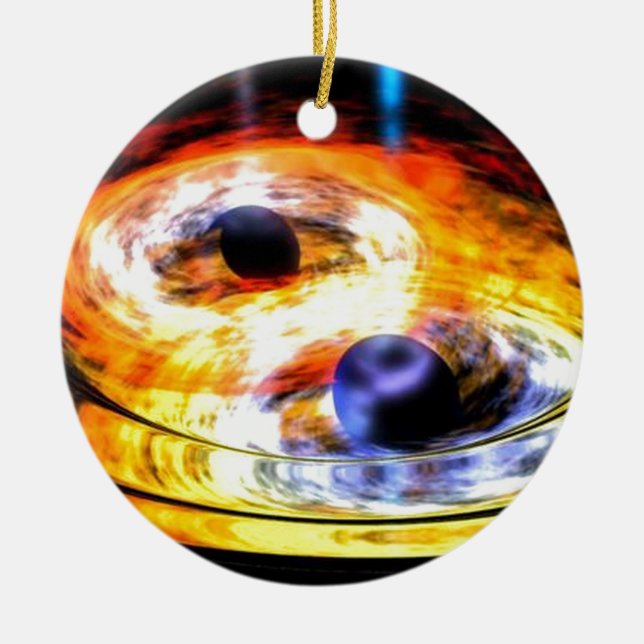 black hole ceramic ornament (Front)