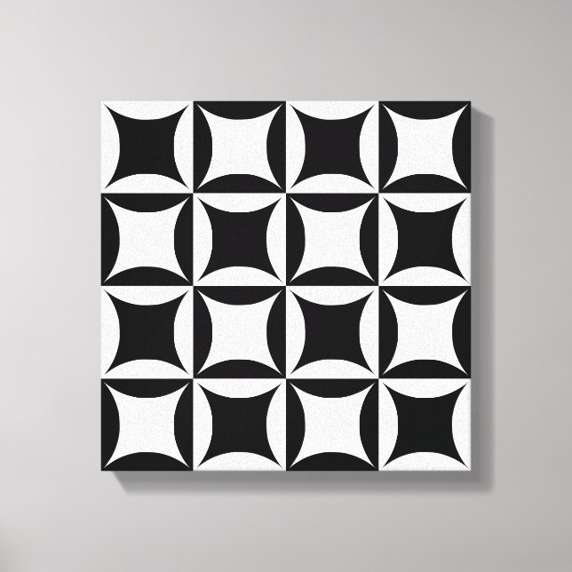 Black Hole in the Barn Door Pattern Canvas Print (Front)