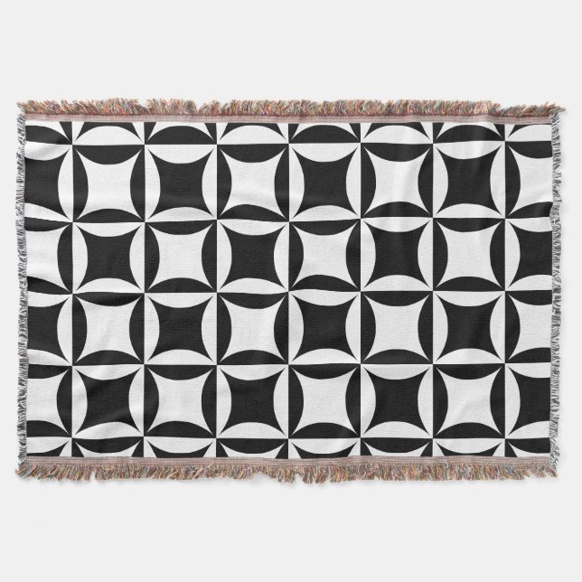 Black Hole in the Barn Door Pattern Throw Blanket (Front)