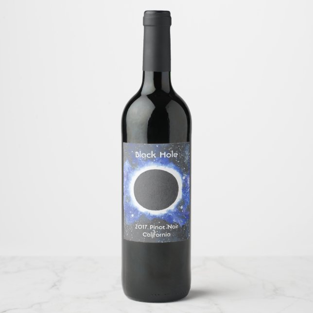 Black Hole Pinot Noir Wine Label (Front)