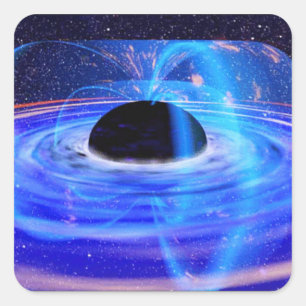 Black Hole Square Sticker