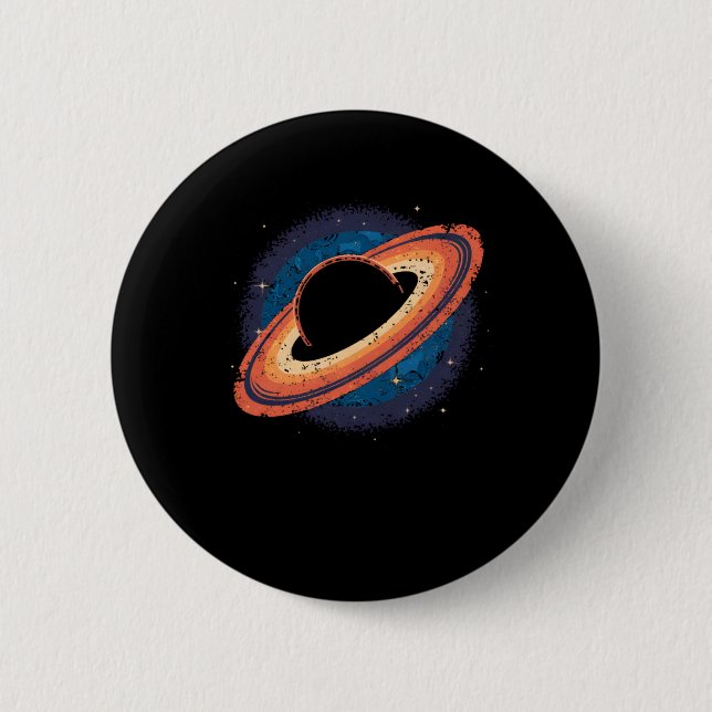 Black Hole Sticker2  2 Inch Round Button (Front)
