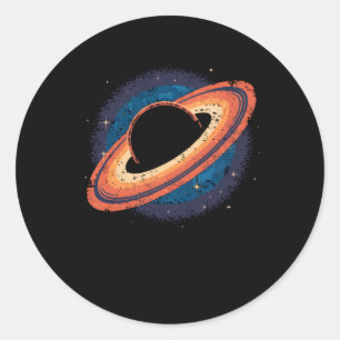 Black Hole Sticker2  Classic Round Sticker