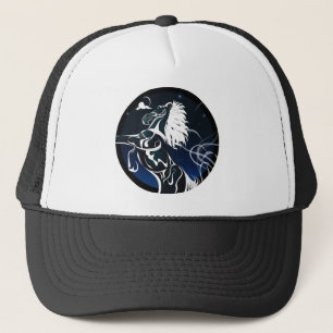 "BLACK HOLE SUN" HORSE TRUCKER HAT