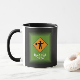 Black Hole This Way Zoom Frame Combo Mug