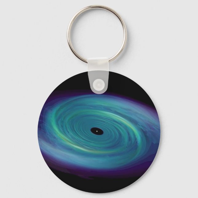 Black Hole Tie Keychain (Front)